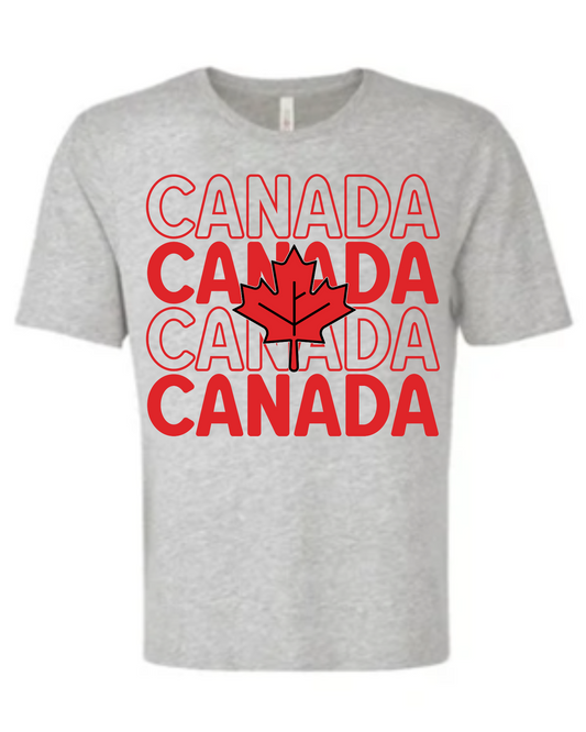 Canada Canada Canada Canada Short Sleeve Tee - Athletic Grey
