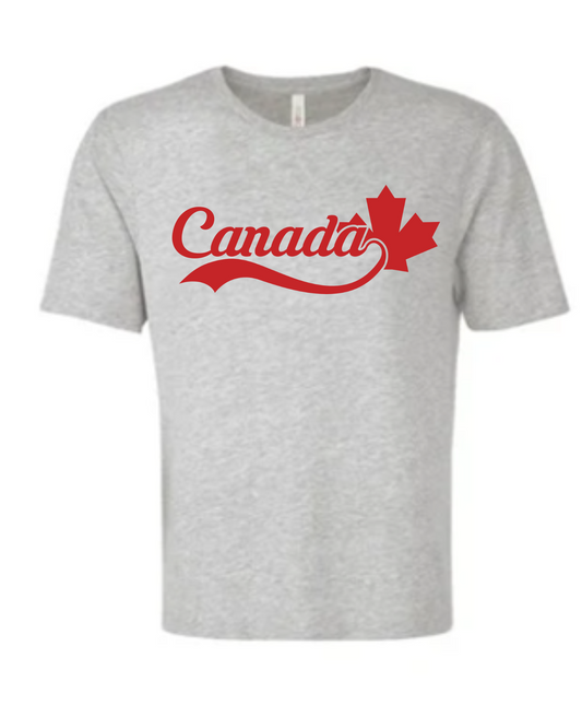 Canada Script Tee - Athletic Grey