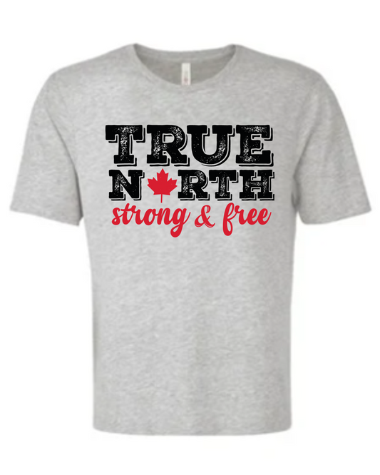 Bold True North Short Sleeve Tee - Athletic Grey