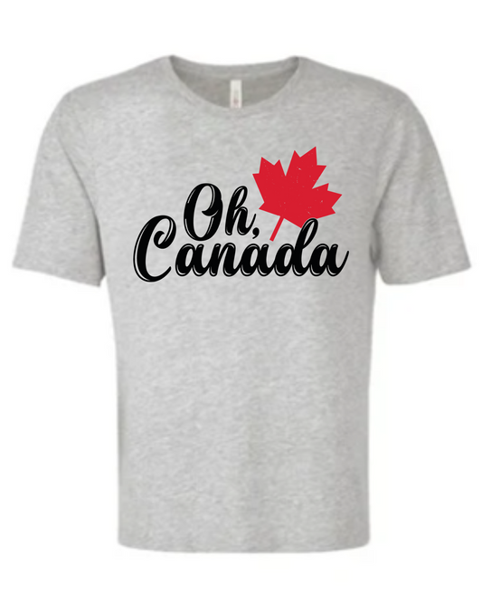 Oh Canada Tee - Athletic Grey