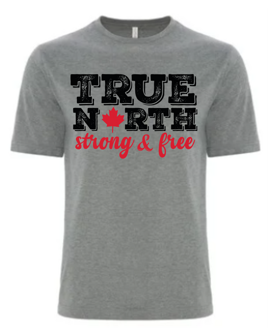 Bold True North Short Sleeve Tee - Deep Heather Grey