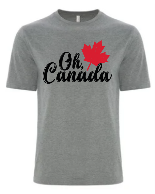 Oh Canada Tee - Deep Heather Grey