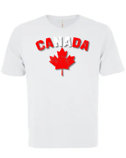 Vintage Canada Maple Leaf Short Sleeve Tee - White