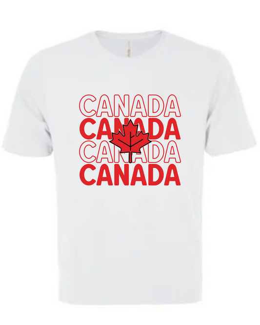 Canada Canada Canada Canada Short Sleeve Tee - White
