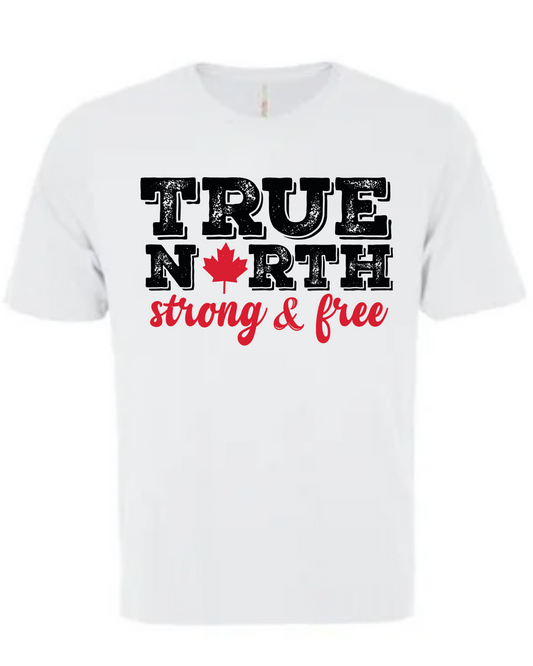 Bold True North Short Sleeve Tee - White