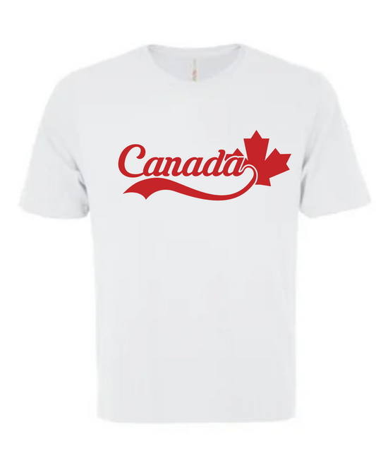 Canada Script Tee - White