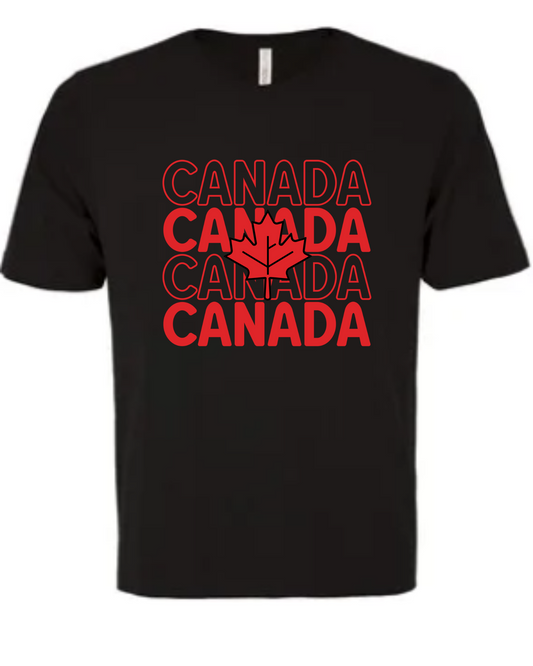 Canada Canada Canada Canada Short Sleeve Tee - Black