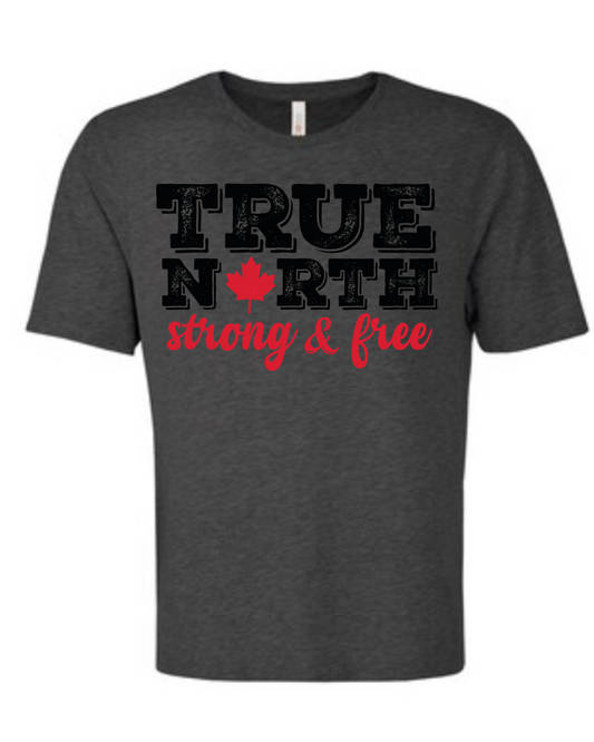 Bold True North Short Sleeve Tee - Charcoal Heather Grey