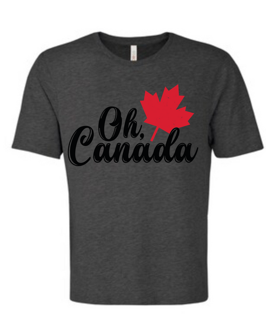 Oh Canada Tee - Charcoal Heather Grey