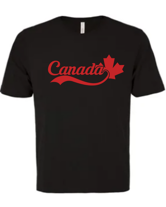 Canada Script Tee - Black
